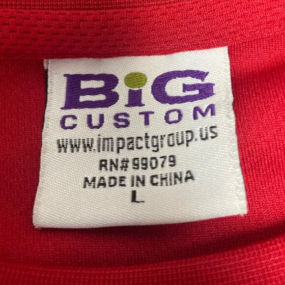 Big Custom Mens Large Polyester Shop N Save Short Sleeve Crew Neck Tee Shirt - Picture 4 of 4